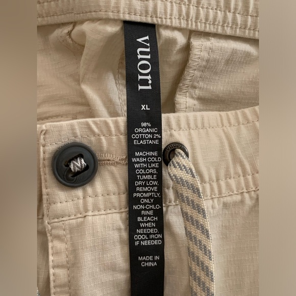 Vuori Womens Duraterra Ripstop Pant Size XL Slim Organic Cotton Drawstring - Picture 6 of 13